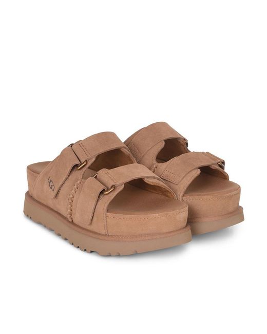 Ugg Brown 'Goldenstar Hi' Slippers