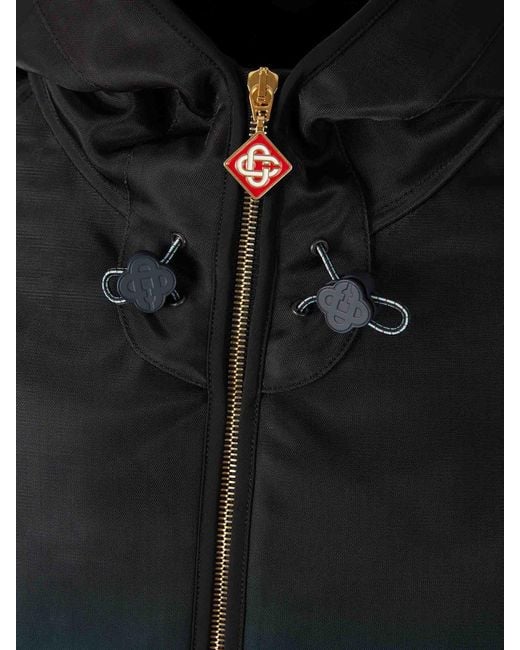 Casablanca Green Technical Windbreaker Jacket for men