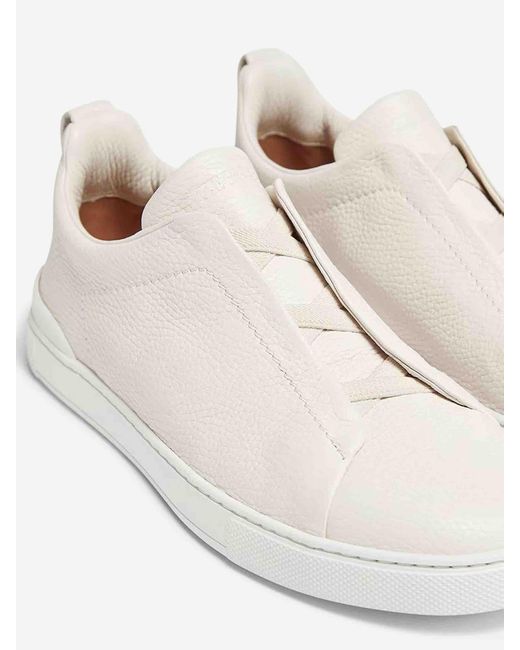 Zegna Natural Triple Stitch Shoes for men