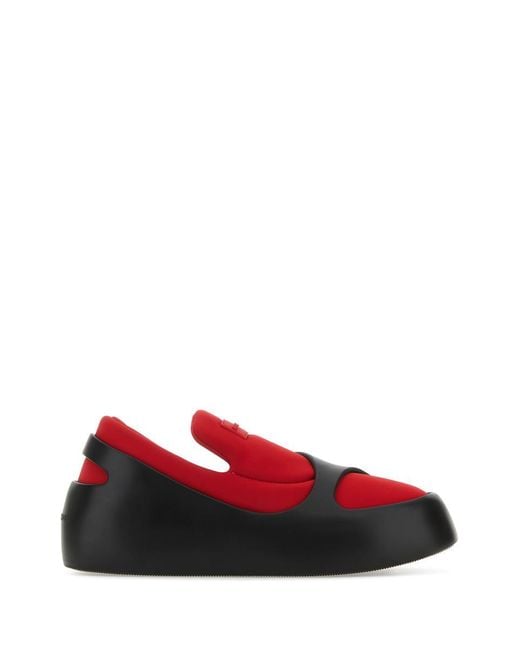 Ferragamo red deals sneakers