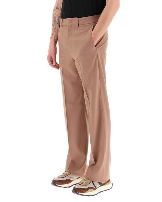 Valentino Brown Wool Pants for men