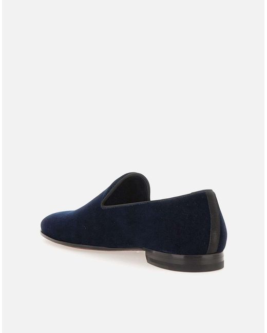 Tagliatore Blue Flat Shoes for men