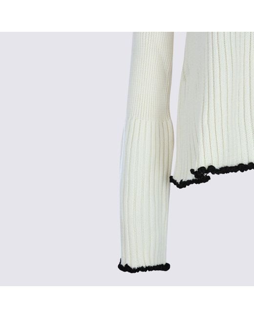 Jil Sander Gray Wool Knitwear
