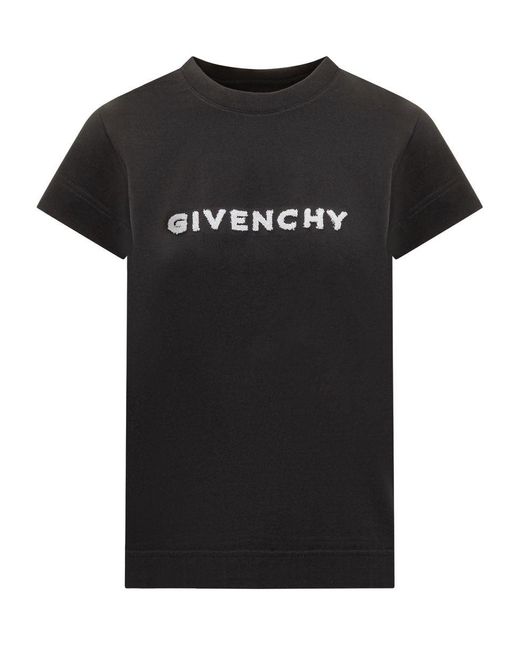 Givenchy Black 4g Tufting Cotton T-shirt