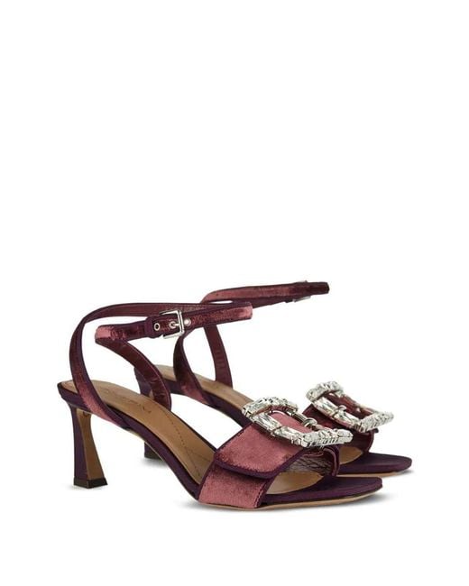 Dolce & Gabbana Pink 70Mm Crystal Heel Sandals