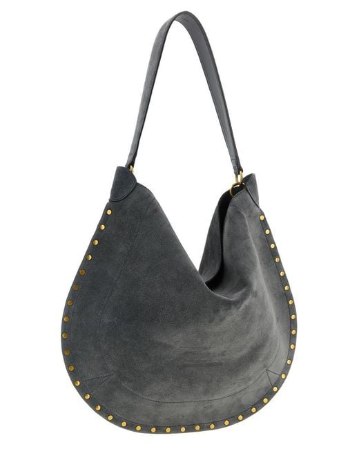 Isabel Marant Black 'Oskan Hobo Soft' Shoulder Bag