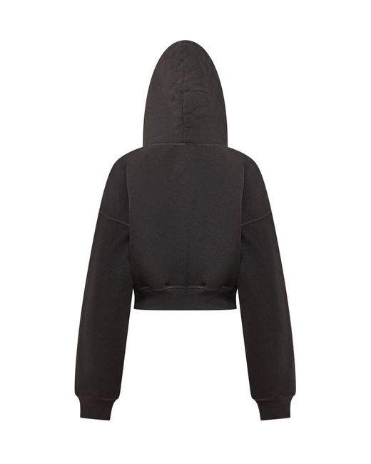 DSquared² Black Cropped Hoodie