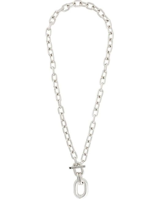 Rabanne White Necklace With Pendant