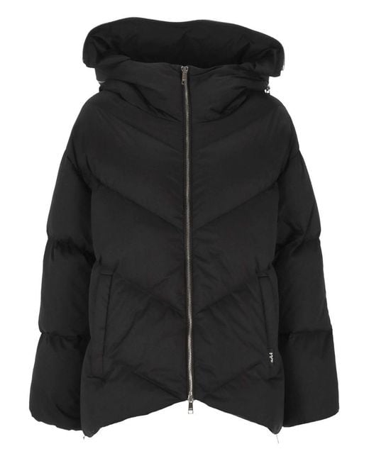 Add Black Hoodie Down Jacket Clothing