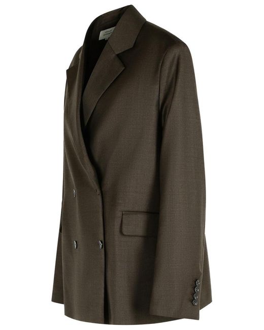Loulou de Saison Black 'Donau' Virgin Wool Blazer