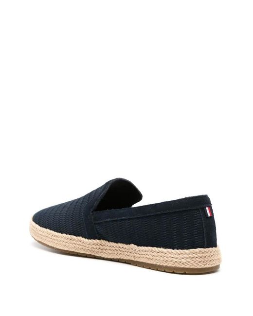 Tommy Hilfiger Blue Th Hexapdrille Classic Suede Shoes for men