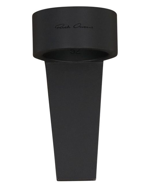 Rick Owens Black Brass Ring for men