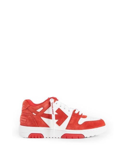 Off-White c/o Virgil Abloh Red "Out Of Office" Sports Shoes for men