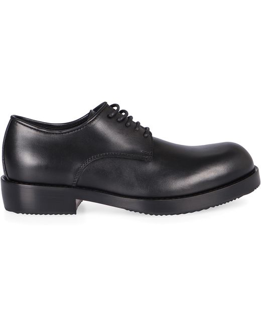 Dries Van Noten Black Leather Lace-Up Shoes for men