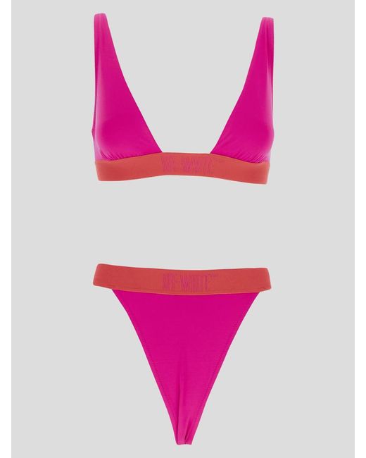 Off-White c/o Virgil Abloh Pink Two-pieces Swimsuit