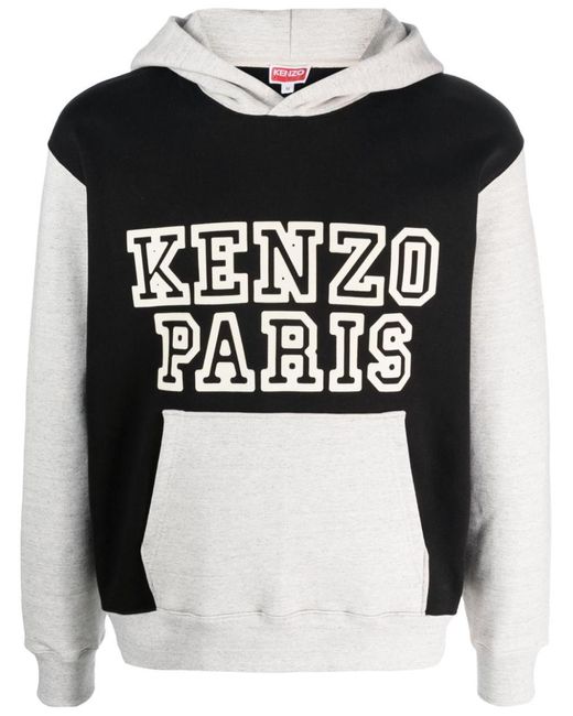 KENZO Black Tiger Academy Cotton Hoodie for men