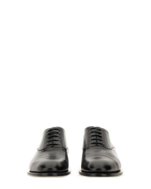 Saint Laurent Black Oxford Shoe "Adrien" for men