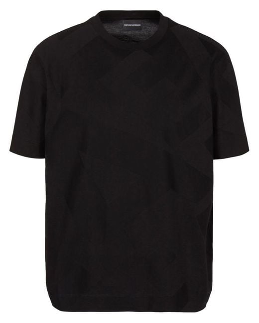 Emporio Armani Black T-Shirts & Tops