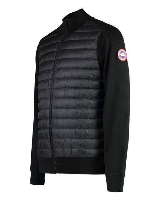 Canada Goose Hybridge Cardigan With Padded Front Panel in Black for Men ...