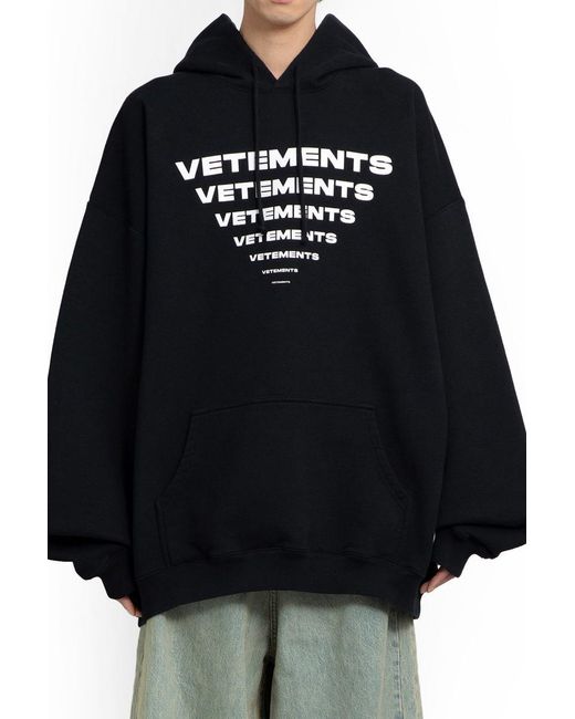 Vetements Black Sweatshirts for men