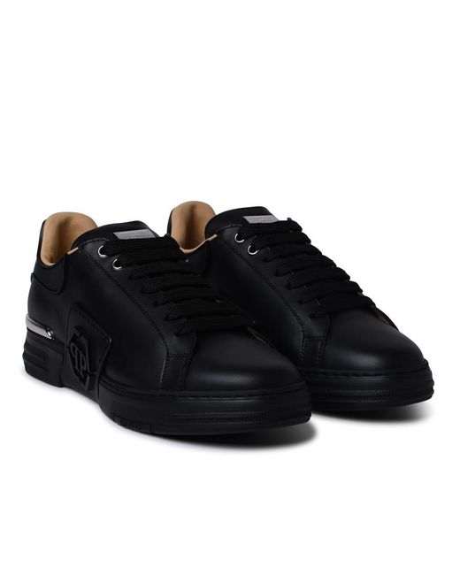 Philipp Plein Black Exagon Sneakers for men