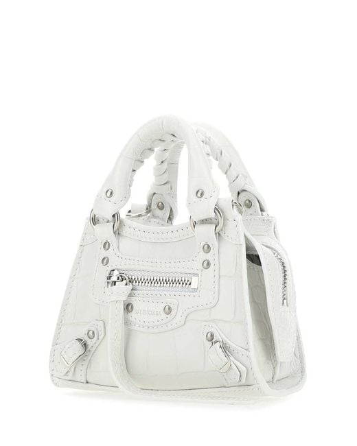 Balenciaga White Handbags