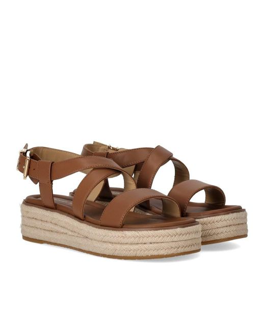 Michael Kors Brown Lynn Platform Sandal