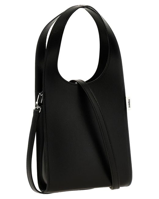 Coperni Black Micro Swipe Tote Bag Crossbody Bags