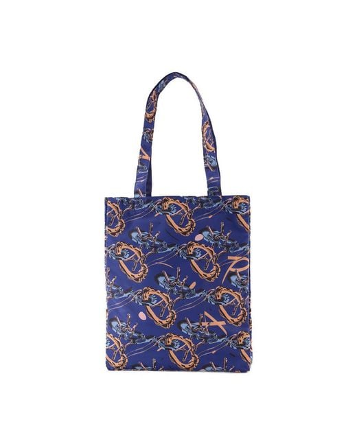 A.P.C. Blue Lou Reversible Shopper Bag for men