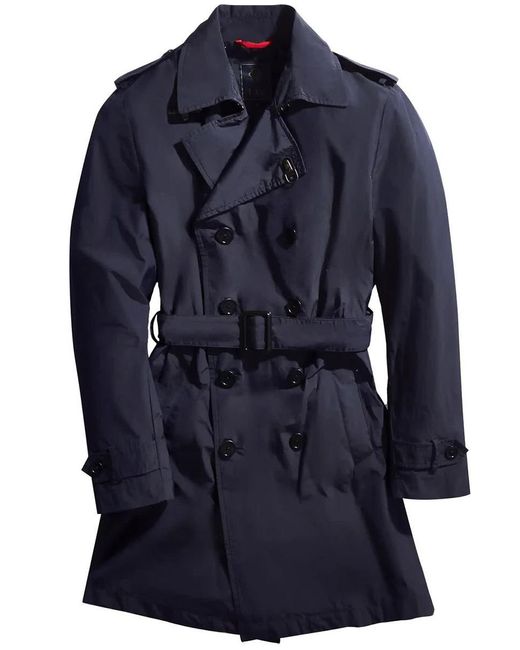 Fay Blue Trench for men