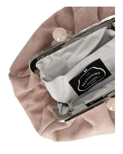 Weekend by Maxmara Pasticcino Valois Small Pink Clutch