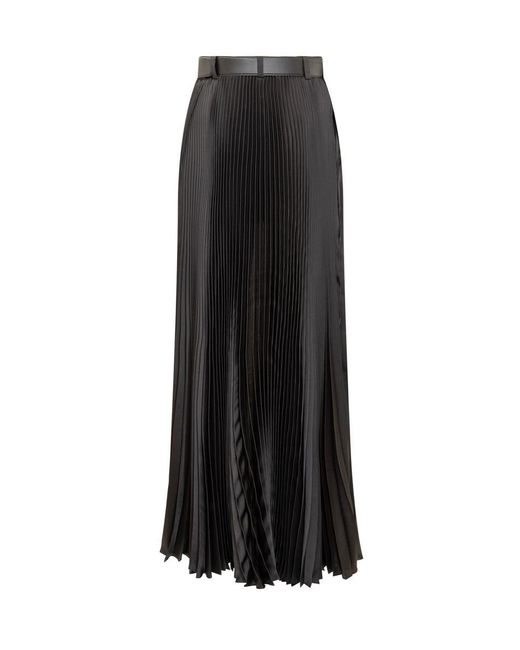 Peter Do Black Belted Pleated Skirt
