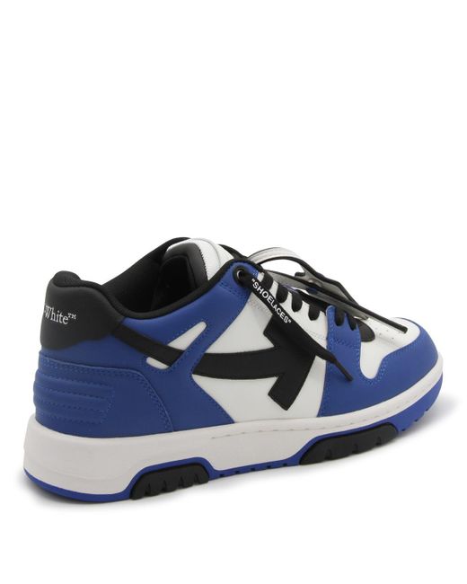 Off-White c/o Virgil Abloh Blue Leather Out Of Office Sneakers for men