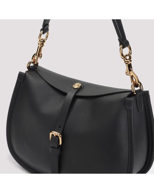 Etro Black Hobo Leather Crossbody Bag