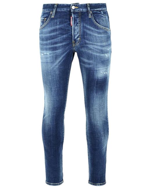 DSquared² Blue Cotton Jeans for men