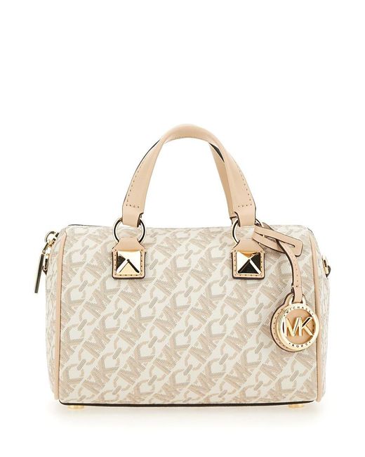 MICHAEL Michael Kors Duffle Bag "grayson" Small in Natural Lyst