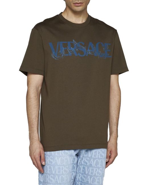 Versace Green T-shirts And Polos for men