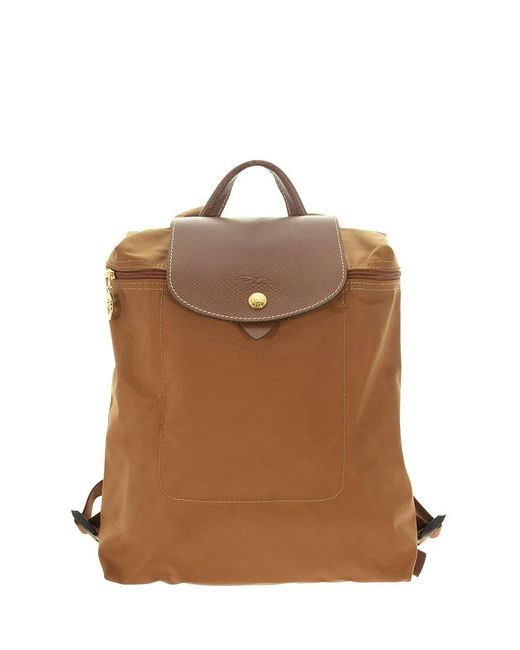 Longchamp Brown Le Pliage Original - Backpack