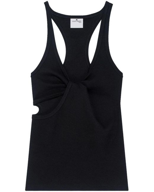 Courreges Black 90's Tank Top