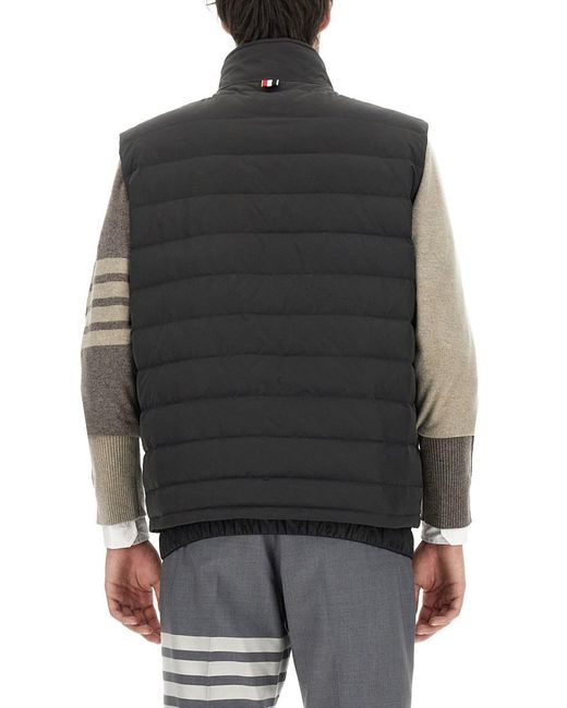 Thom Browne Gray Regular Fit Vest for men