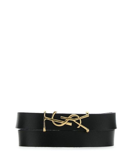 Saint Laurent Black Bracelets for men