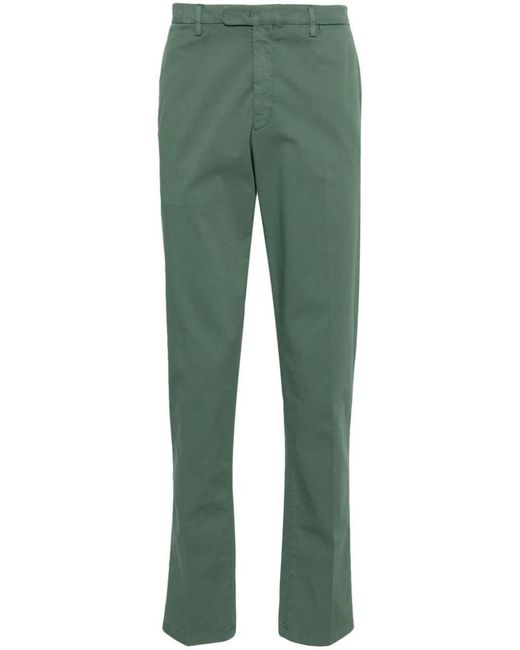 Boglioli Green Cotton Trousers for men