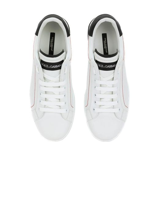 Dolce & Gabbana White Sneakers Leather for men