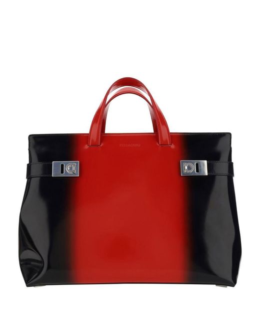 Ferragamo Alvatore Ferragamo Handbags in Red for Men | Lyst