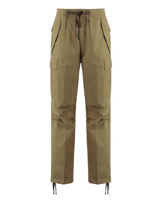 Tom Ford Green Cotton Cargo-Trousers for men