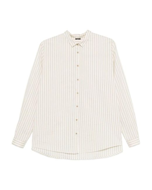 Apuntob White Striped Shirt