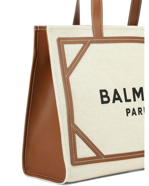 Balmain Natural "b-army" Tote Bag