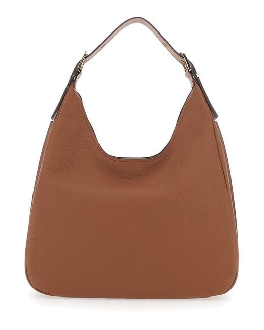 Michael Kors Brown Nolita Lg Hobo Shldr