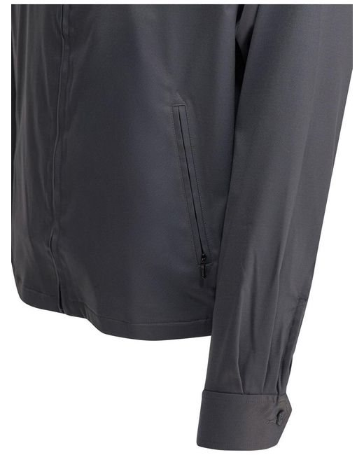 Needles Gray "Cavalry Twill" Overshirt Jacket for men