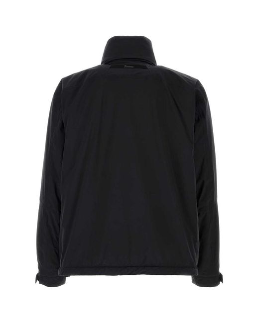 Herno Black Nylon Jacket for men